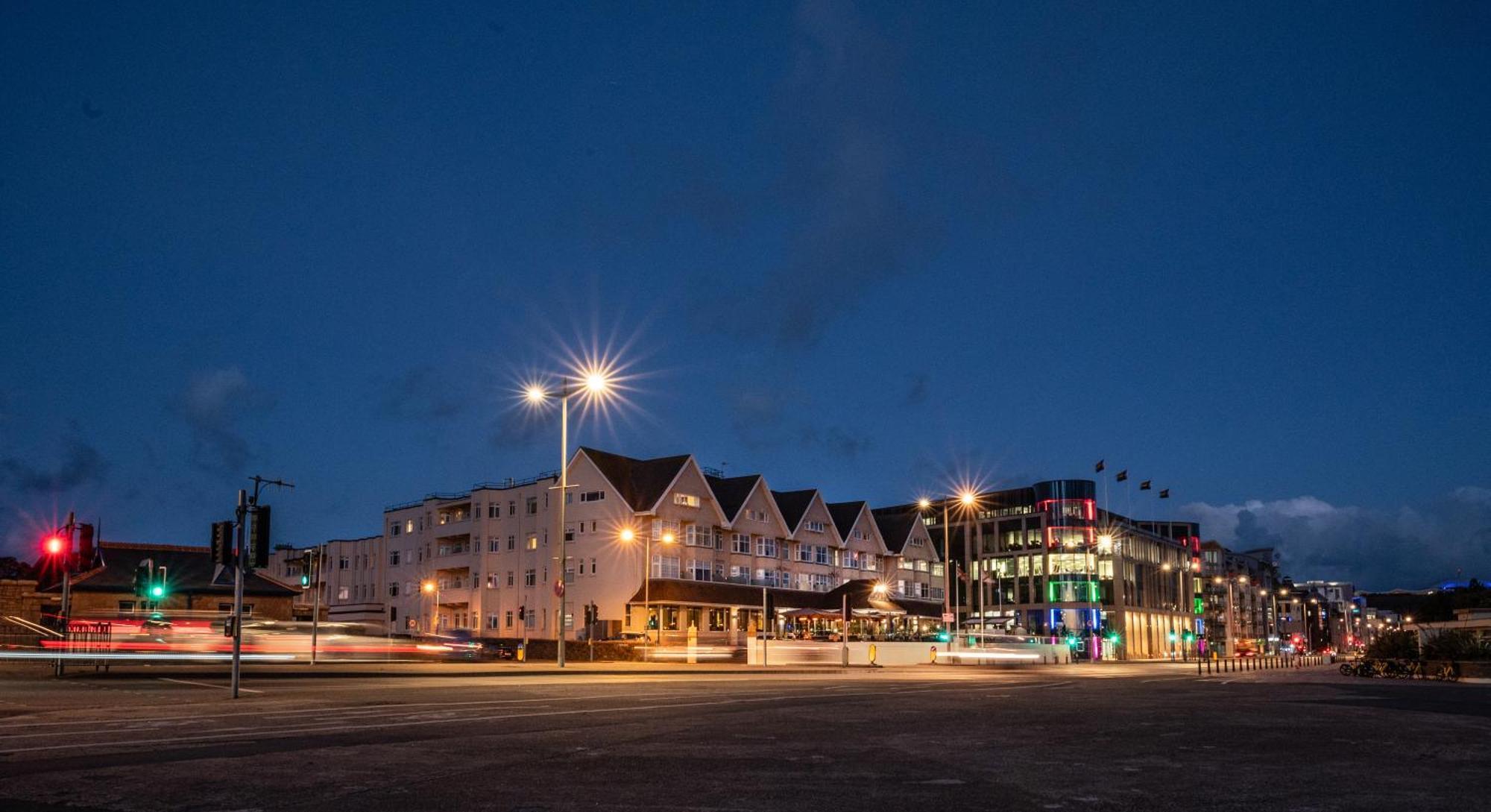 Grand Jersey Hotel And Spa Saint Helier Jersey Exterior foto The town of Skagen at night